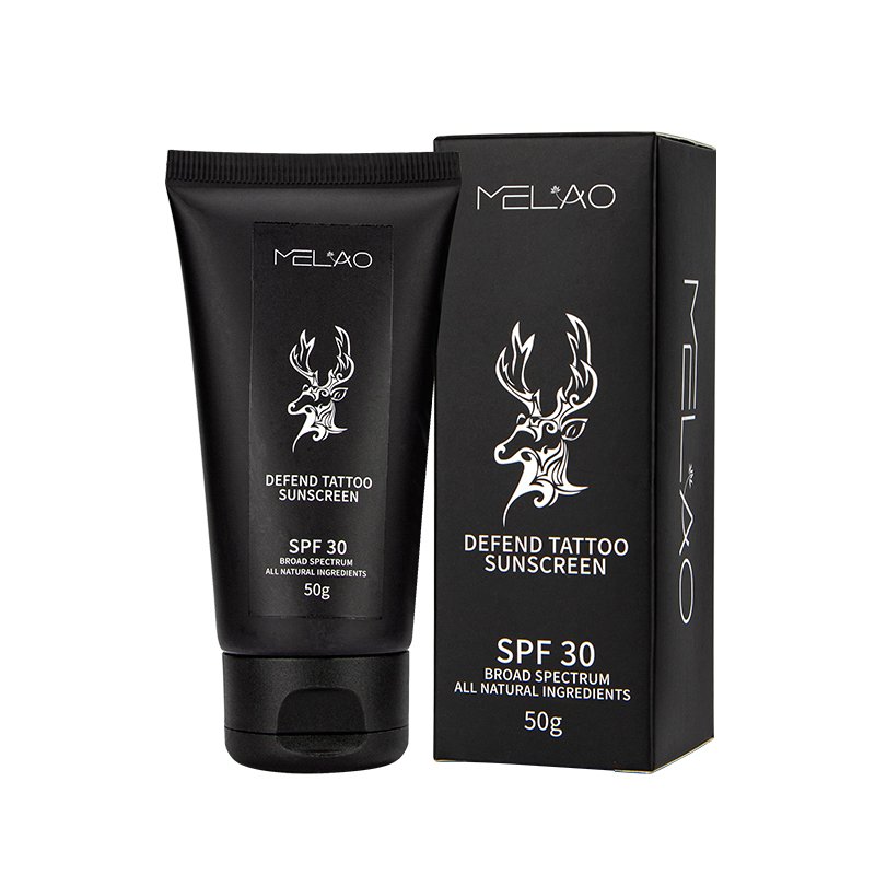 Tattoos Aftercare With Spf 50 OEM Custom Tattoo Sunscreen Protect Fading Quickly Moisturizing Anti Uv Sunblock Tattoo Cream