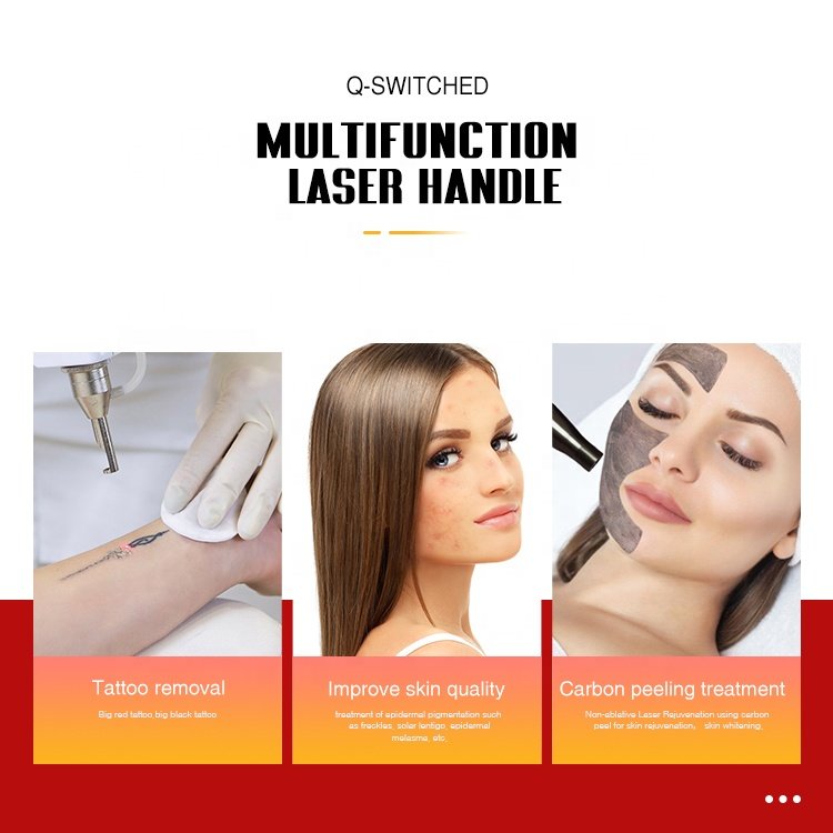 TUV CE approved q switched nd yag laser tattoo removal Carbon Peeling Eyebrow Pigment Pico laser machine