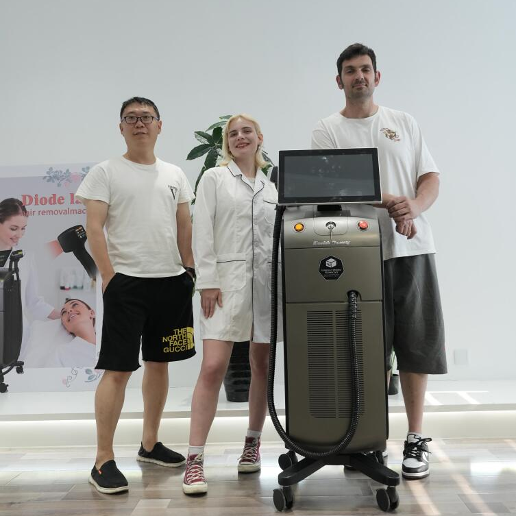 755nm 808nm 1064nm Ice 1200w Triple Wavelength ice cold 808nm ice platinum tattoo removal diode laser hair removal device