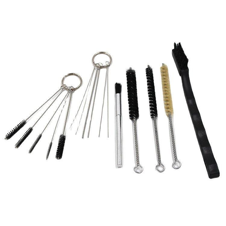 17 PCS HVLP Airbrush Nozzles cleaner Paint Spray Gun Cleaning Maintenance Brush Kit