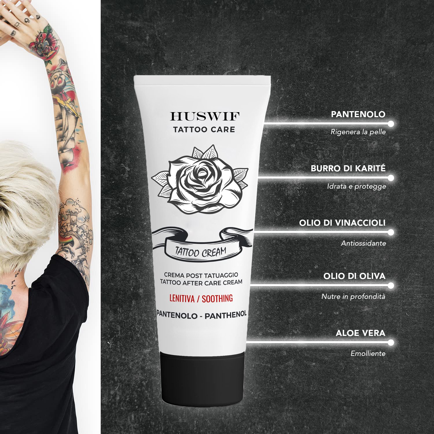 Tattoo Parlors Custom Tattoos Aftercare Lotion Revive Old Color Enhanced ink Strength Moisturizing Daily Care Tattoo Lotion