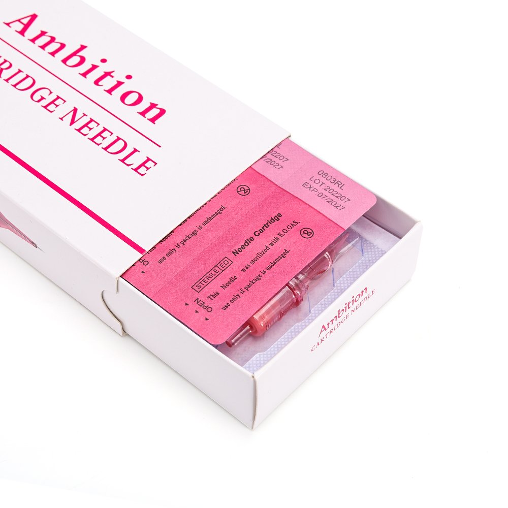 AMBITION Round Shader Magnum SMP & Semi Permanent Makeup 1RL 3RL 5RL 7RL 9RL RM Tattoo Cartridge Needle For Eyebrow Eyeliner Lip