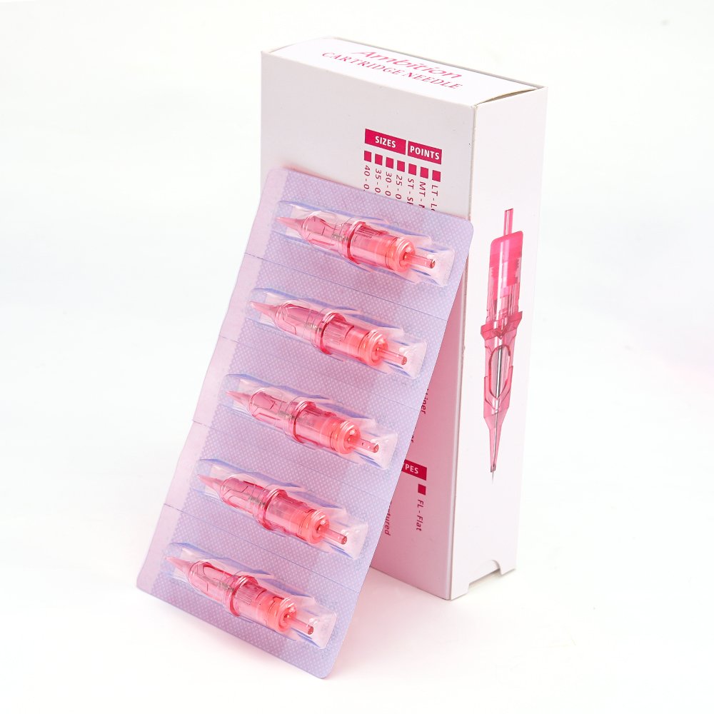 AMBITION Round Shader Magnum SMP & Semi Permanent Makeup 1RL 3RL 5RL 7RL 9RL RM Tattoo Cartridge Needle For Eyebrow Eyeliner Lip