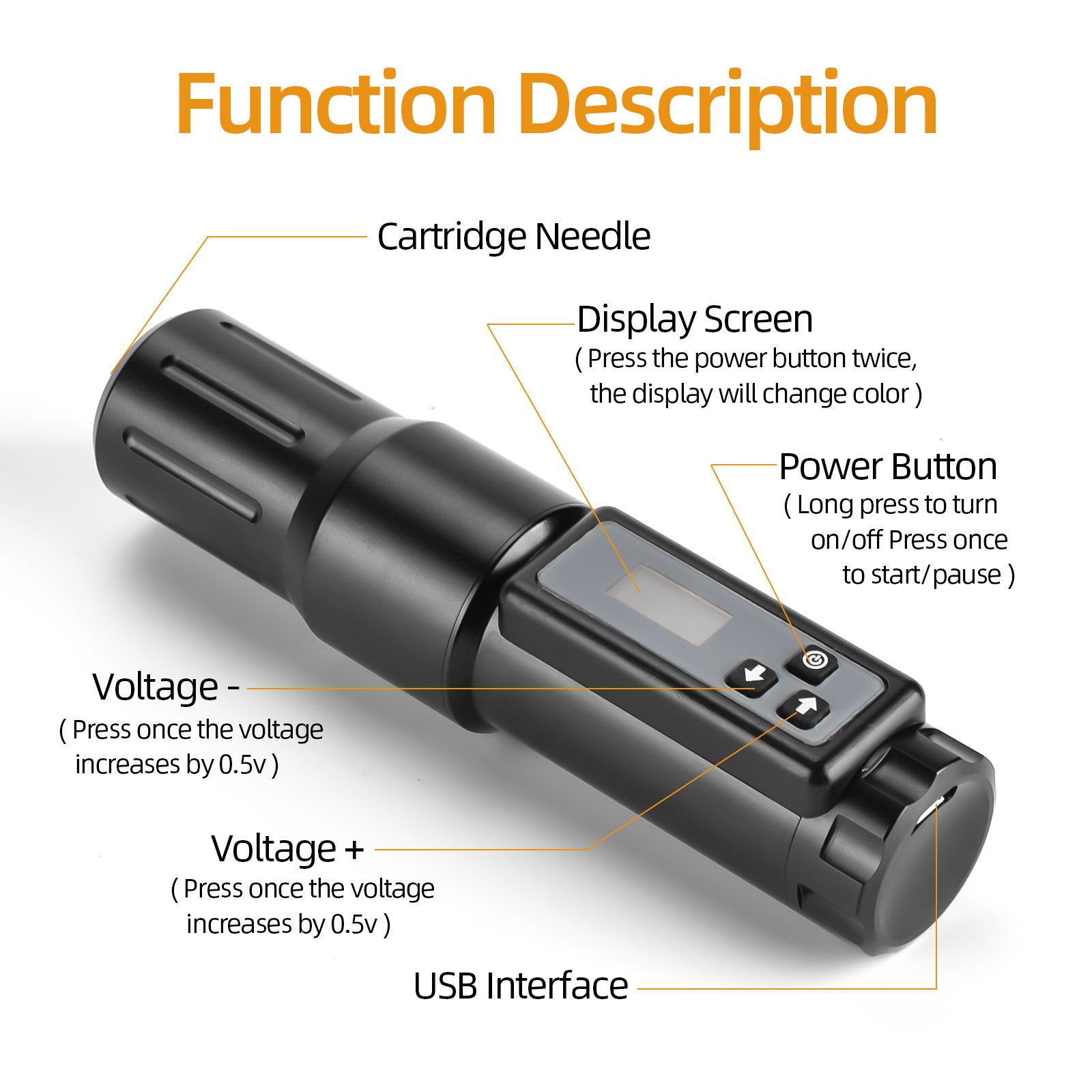 ATOMUS Wireless Tattoo Machine Pen Coreless Motor Tattoo Machine Rotary Tattoo Pen Gun Permanent Makeup Machine