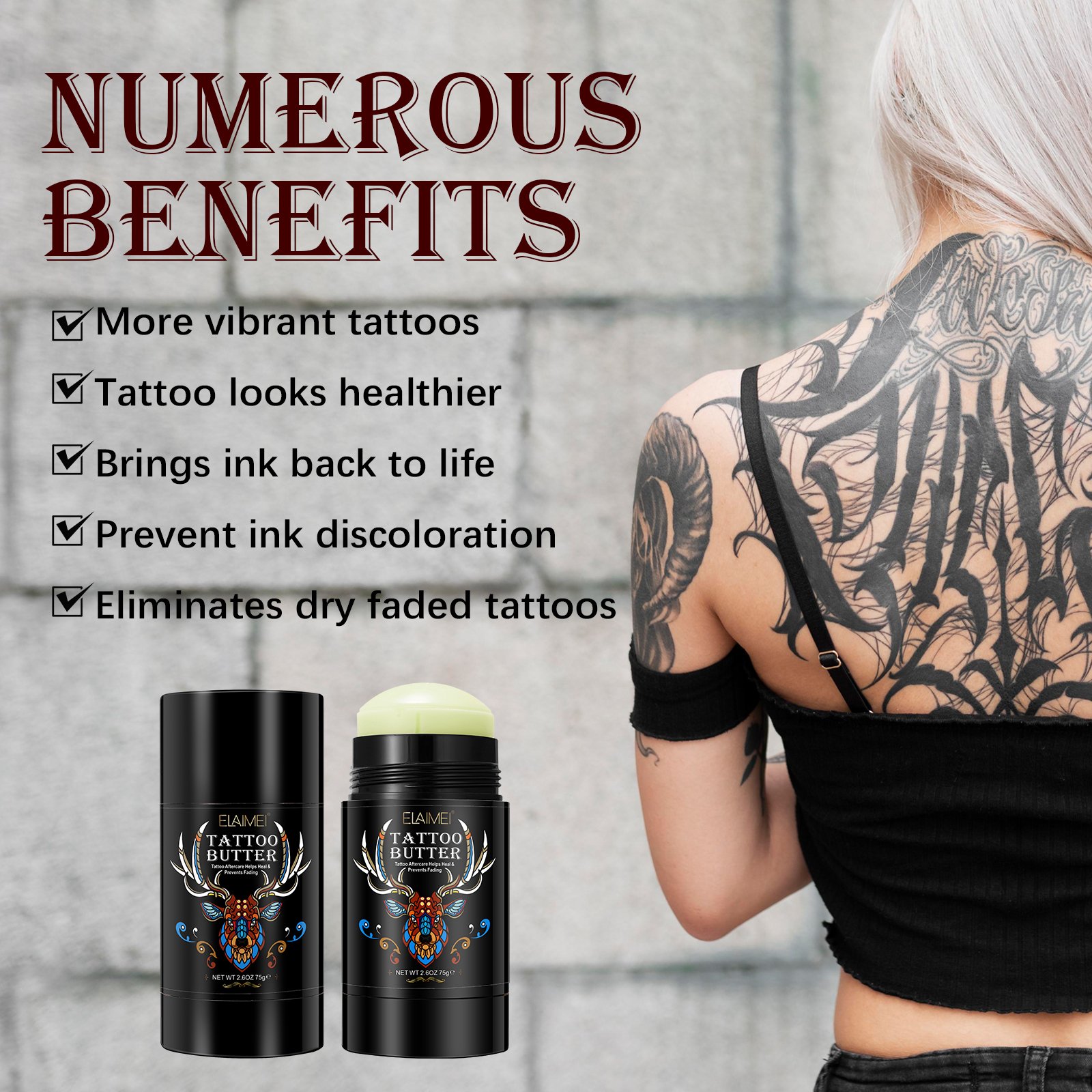 Tattoo Aftercare Tattoo Moisturizer Promotes Healing Butter Natural Tattoo Balm for Soothing and Brightening
