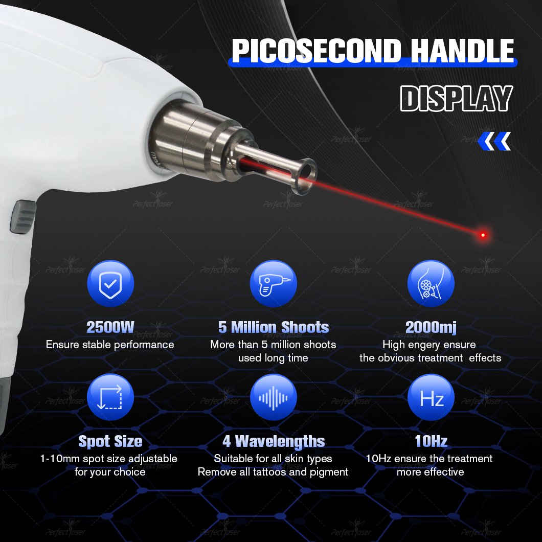 Portable Professional Q Switch Pico Laser Tattoo Removal Machine 2024 New 532nm 755nm 1064nm 1320nm Picosecond laser price