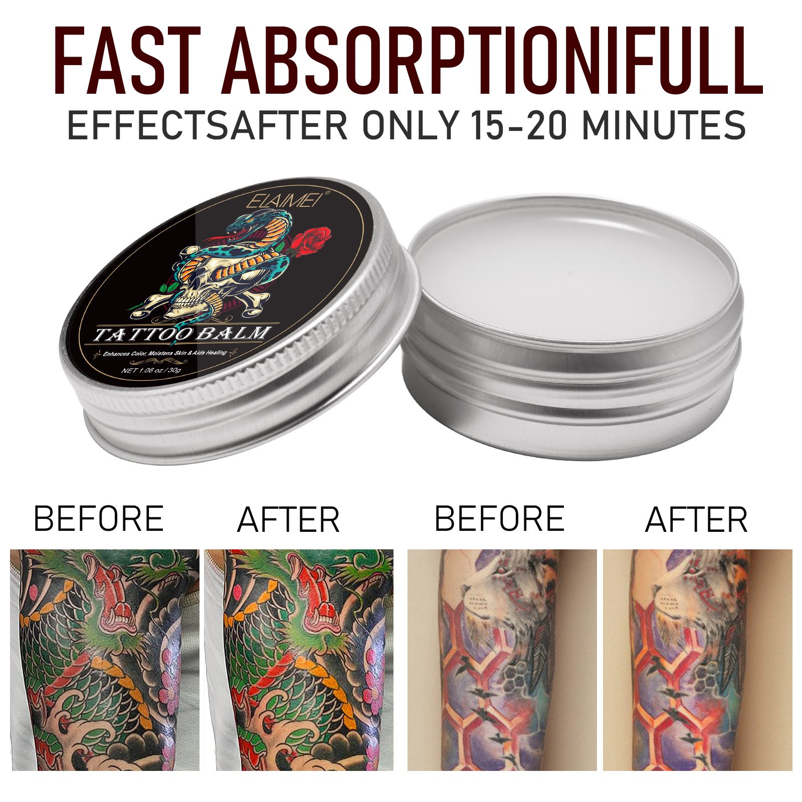 Wholesale High Quality Tattoo Care Products 30ml Tattoo Cream After Care Balm Before Tattoo Care Ointment