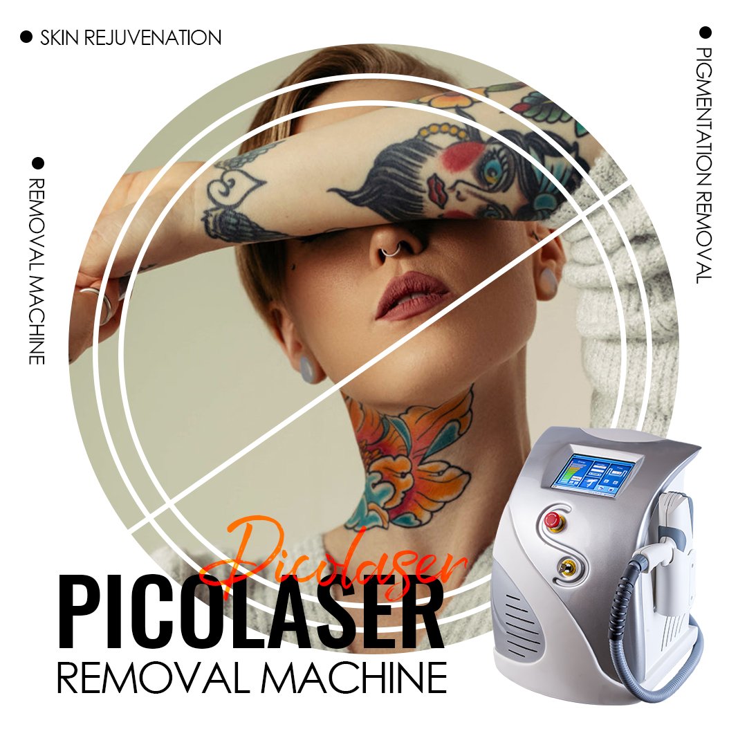 Q-Switched Tattoo Removal Picosecond Laser Machine tatoo remover laser