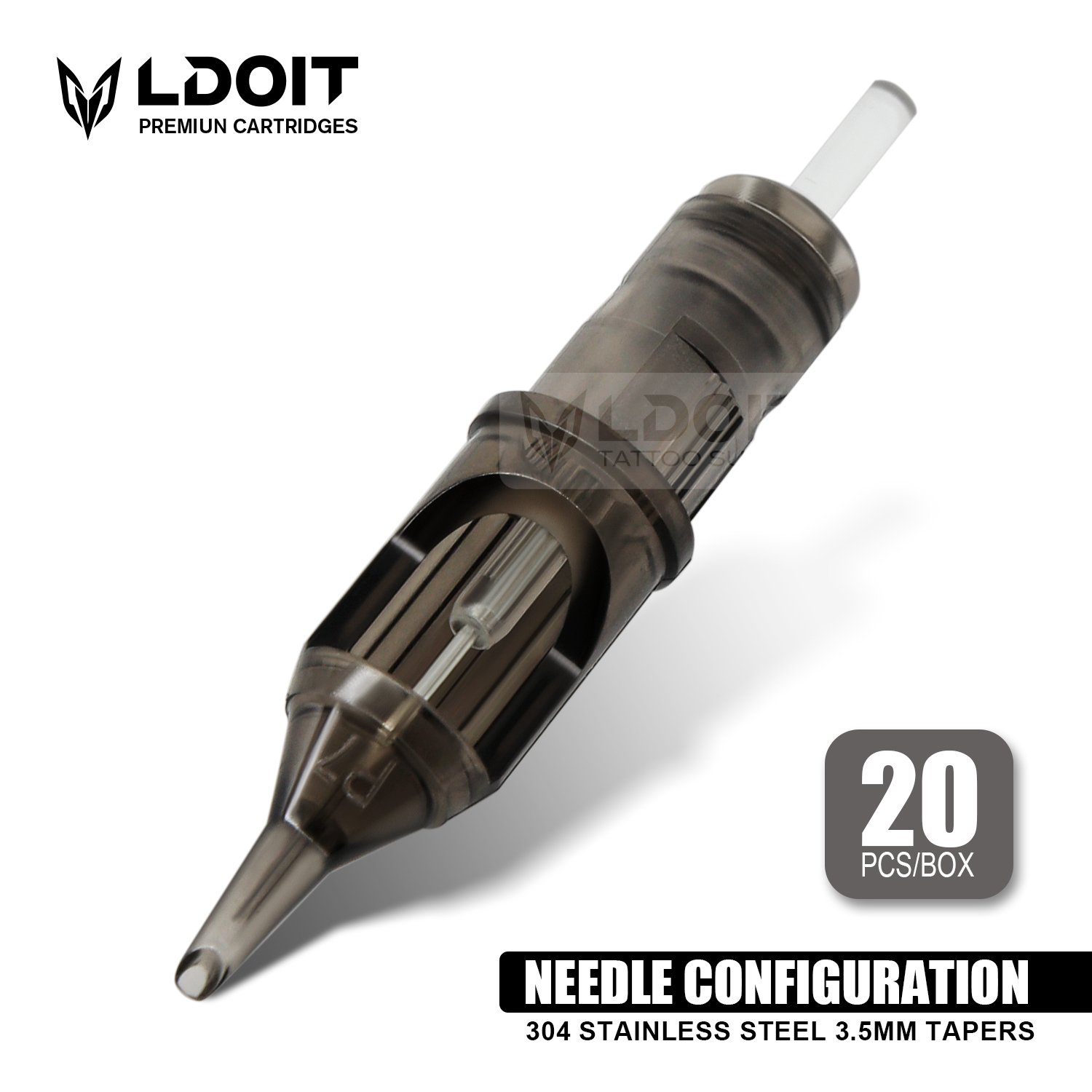 Membrane Tattoo Needle Cartridge Full Size 20pcs RM RL M1 RM Sealed Gray Tattoo Needles
