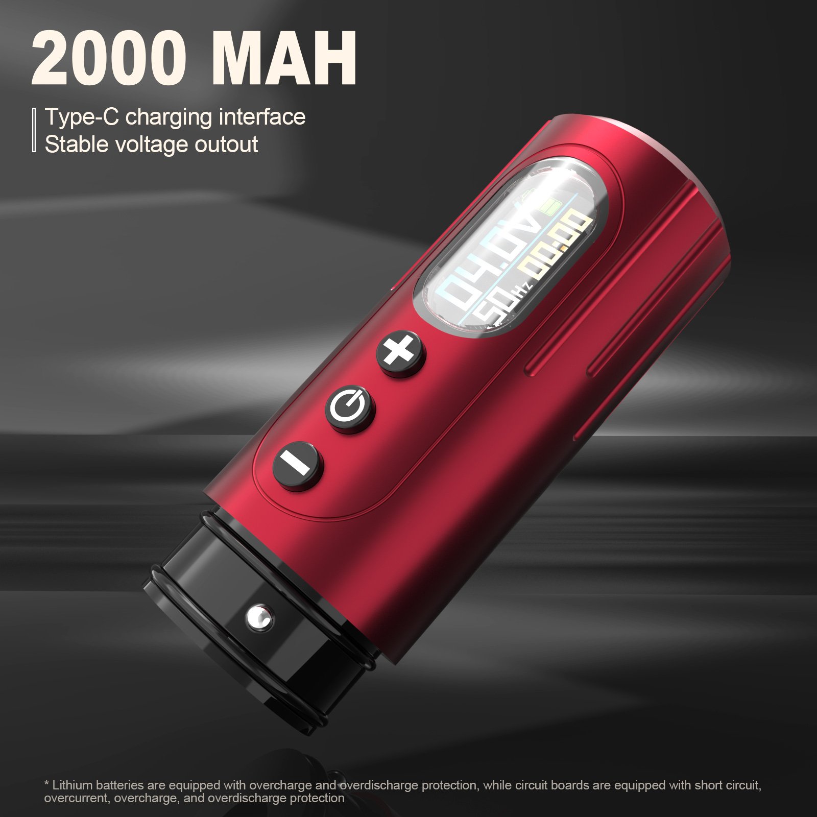Solong 2000mAh Brushless Motor 4.0mm Stroke Professional Wireless Rotary Tattoo Pen Gun Machine For Body Art
