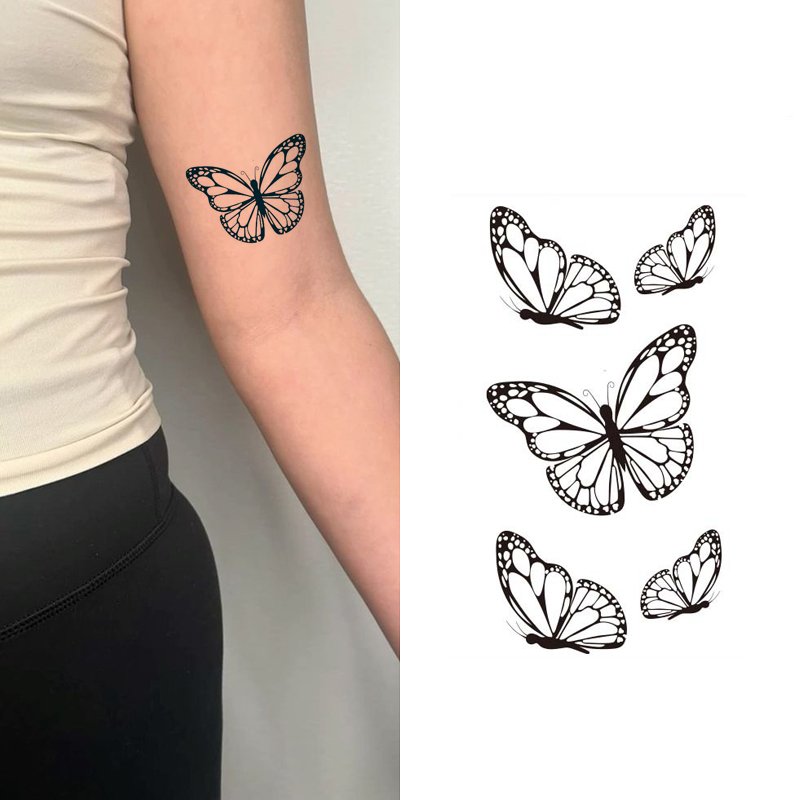 Semi Permanent Jaguas Ink Tattoo Non-permanent Fruit Juice Body Art Tattoo Paper Long Lasting Fake Inspirational Words Tattoo