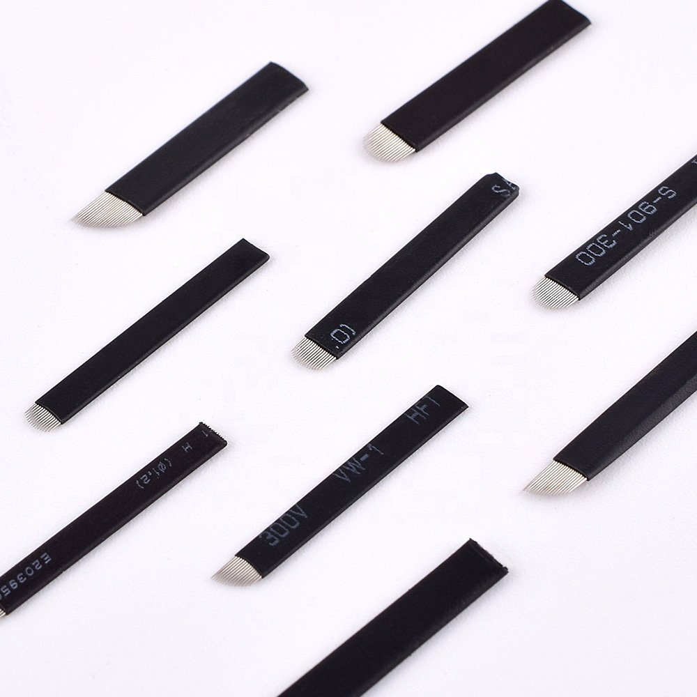 xtremely Thin 0.18mm Nano blades microblading needles Permanent Makeup Eyebrow Tattoo Needle Blade Microblade 3D Embroidery