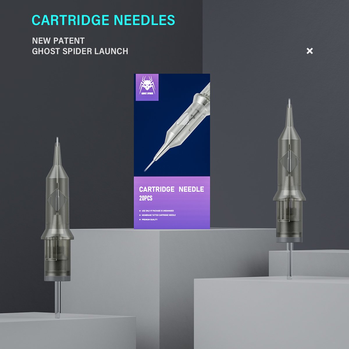20Pcs/Box New Type Upgrade Professional Cartridge Tattoo Needle 0.3MM Diameter RL/RM/M1 Size Mixed Tattoo Needles