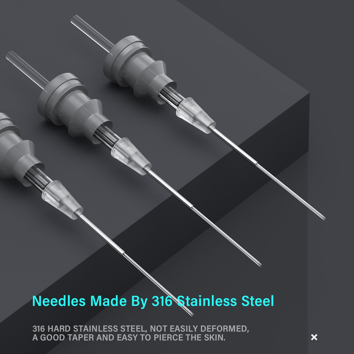 20Pcs/Box New Type Upgrade Professional Cartridge Tattoo Needle 0.3MM Diameter RL/RM/M1 Size Mixed Tattoo Needles