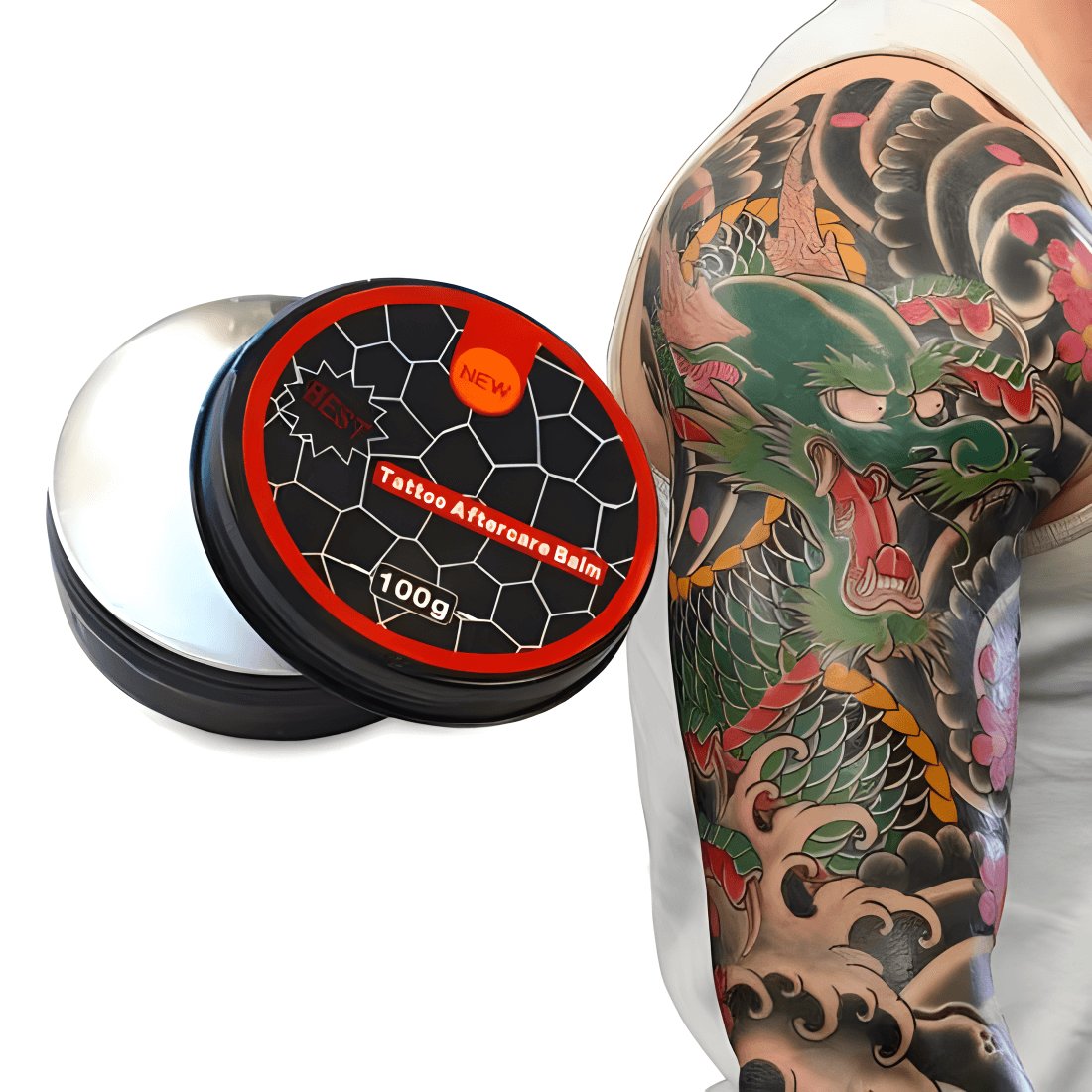 Hadiyah Beauty New Tattoo Aftercare Balm Repairing Cream Butter 100g for Body Art Tattoo Supply