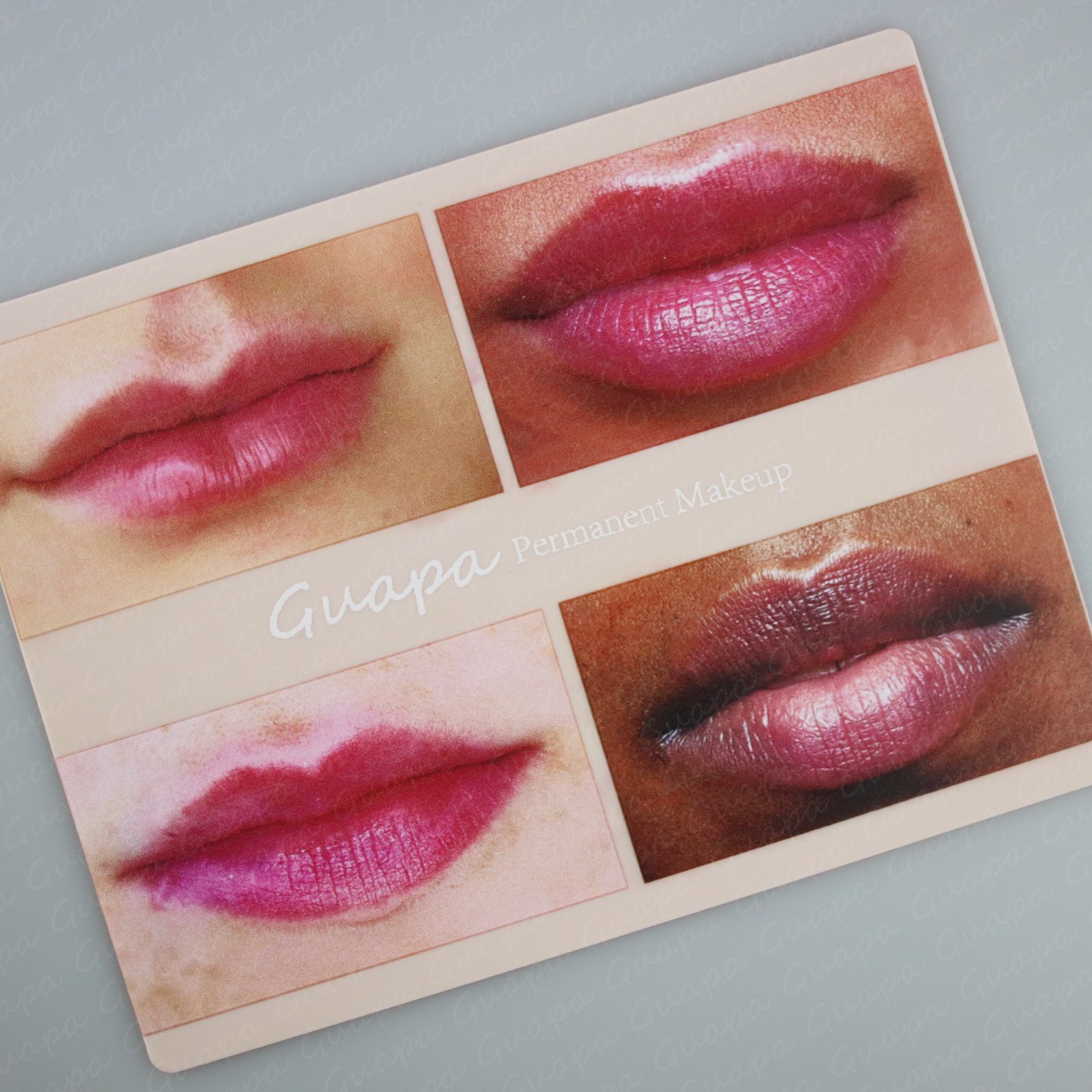 Multifunctional Guapa Printed Lip Practice Skins Permanent Makeup Latex Silicone Tattoo Sheet Lip Blushing Practice Skin