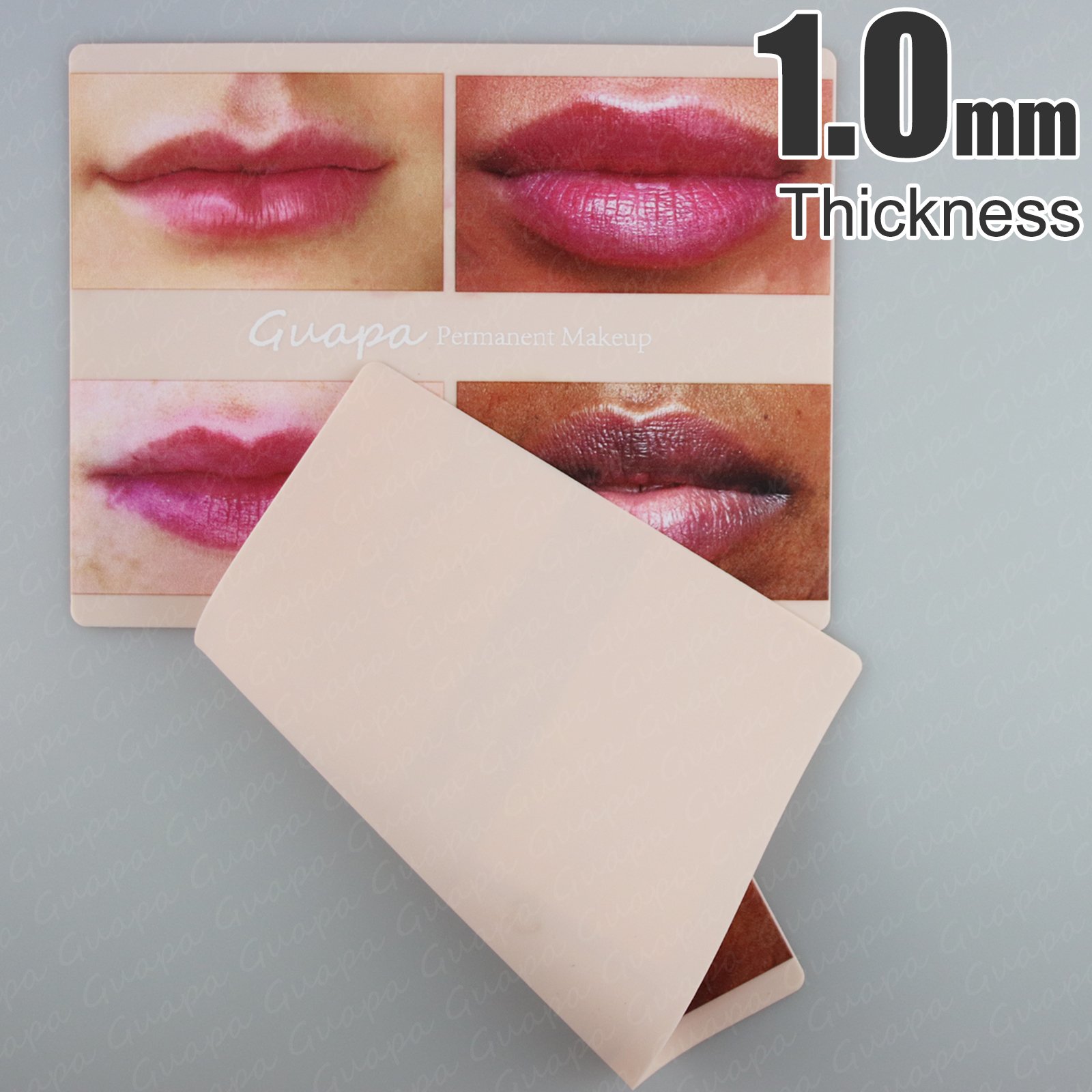 Multifunctional Guapa Printed Lip Practice Skins Permanent Makeup Latex Silicone Tattoo Sheet Lip Blushing Practice Skin