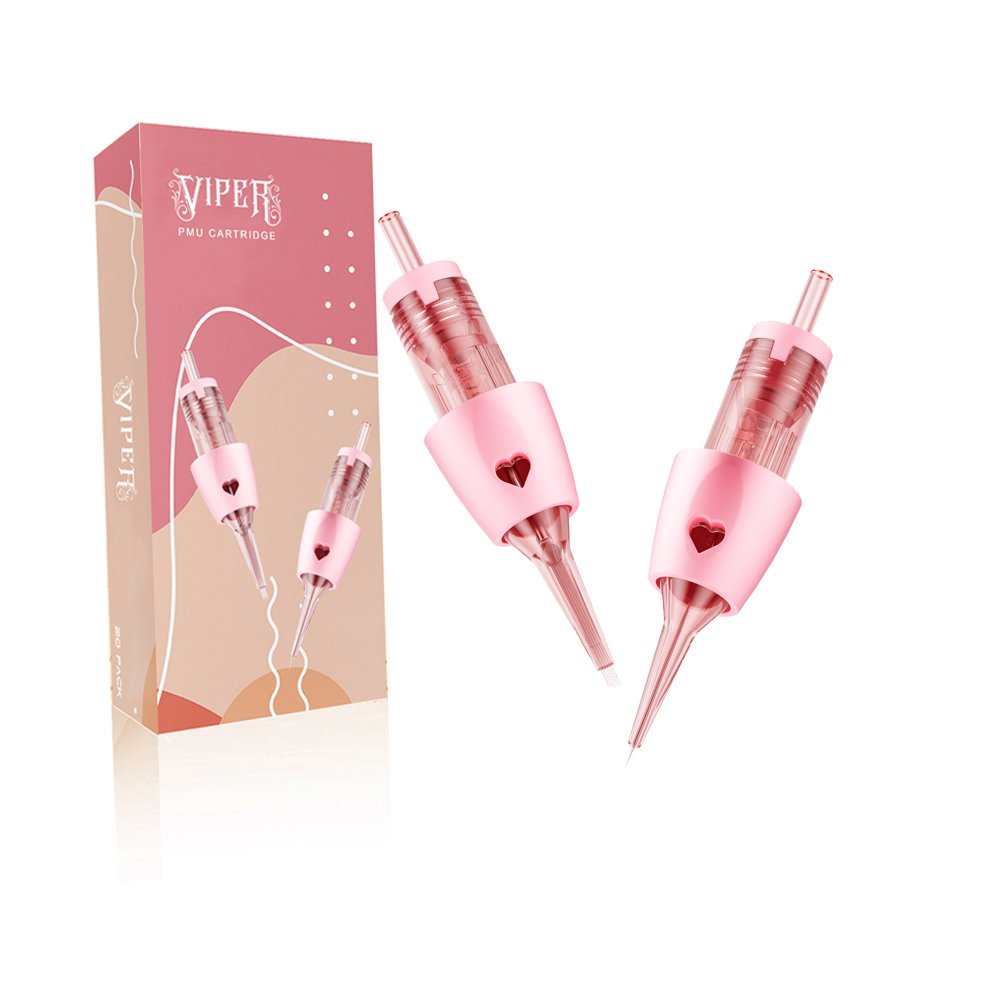 Universal PMU Needle Cartridges VIPER Heart with Finger Rest tattoo cartridge needle for eyebrow tattoo permanent makeup