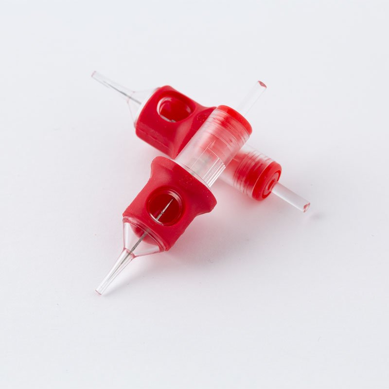 20Pcs Permanent Makeup Cartridge Needles 1RL Round Liner 0.18mm Long Taper Pmu Needles for Eyebrow Pen Machine