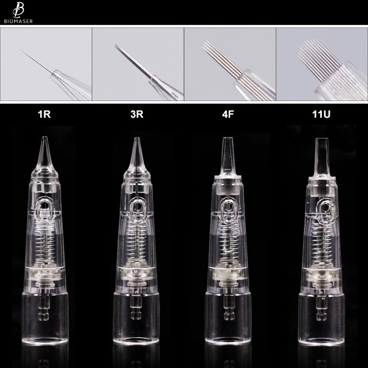 Biomaser Original Permanent Makeup Cartridge Needles 10PCS Eyebrow Tattoo Needle Customizable Private Labeling Available