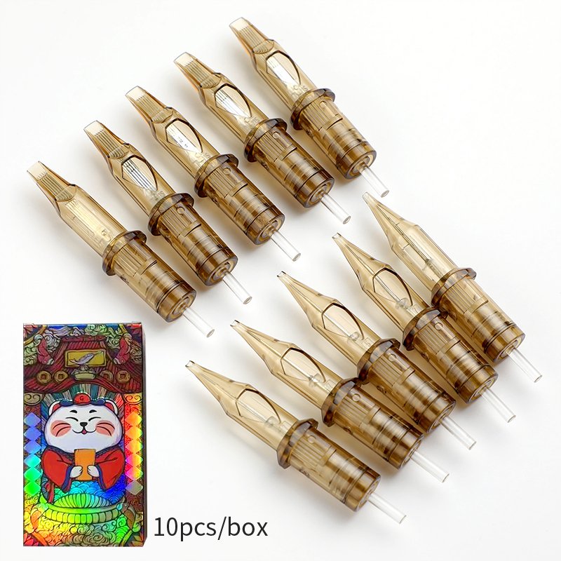 Cartridge Tattoo Needles Ready to Ship Infinite Tattoo Cartridge Needle Plastic Permanent Makeup Pen Machine Needle 10pcs/box