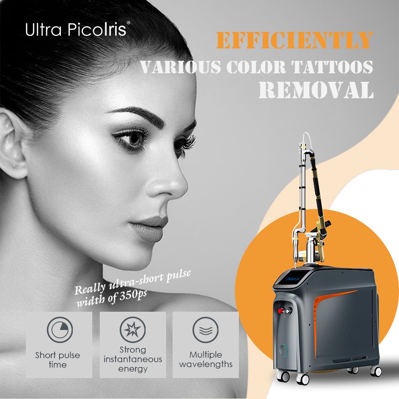 2022 Efficient tattoo removal machine picosecond laser q switch machine laser pico for melasma