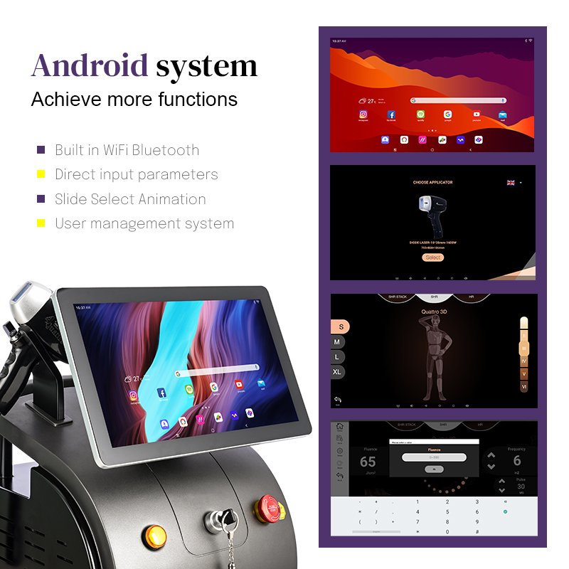 DFLASER CE Cooling Technology Ice Platinum Machine Hair Removal 808nm Diode Laser 755/808/1064nm diode lazer for salon