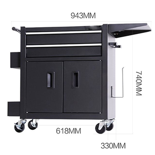 Professional Premium Tattoo Work Station Tattoo Armrest Tattoo Chair Tank Storm With Five Drawers Rolling Trolley Cart