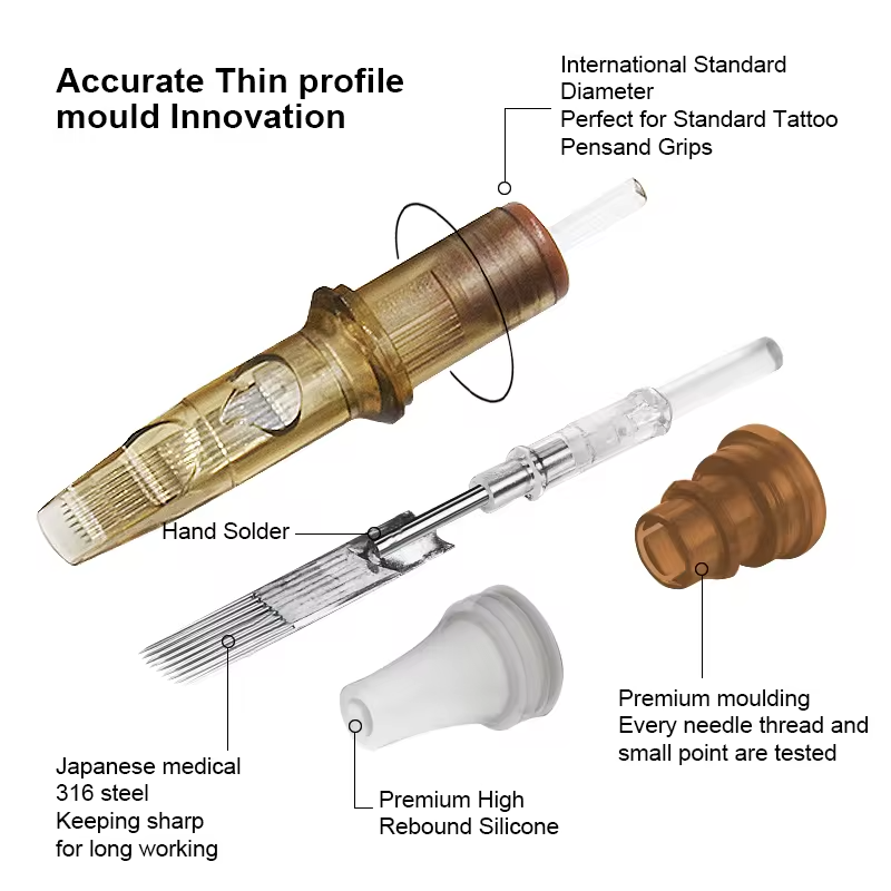 Permanent Makeup Cartridge Needle Micropigmentation Tattoo Needle