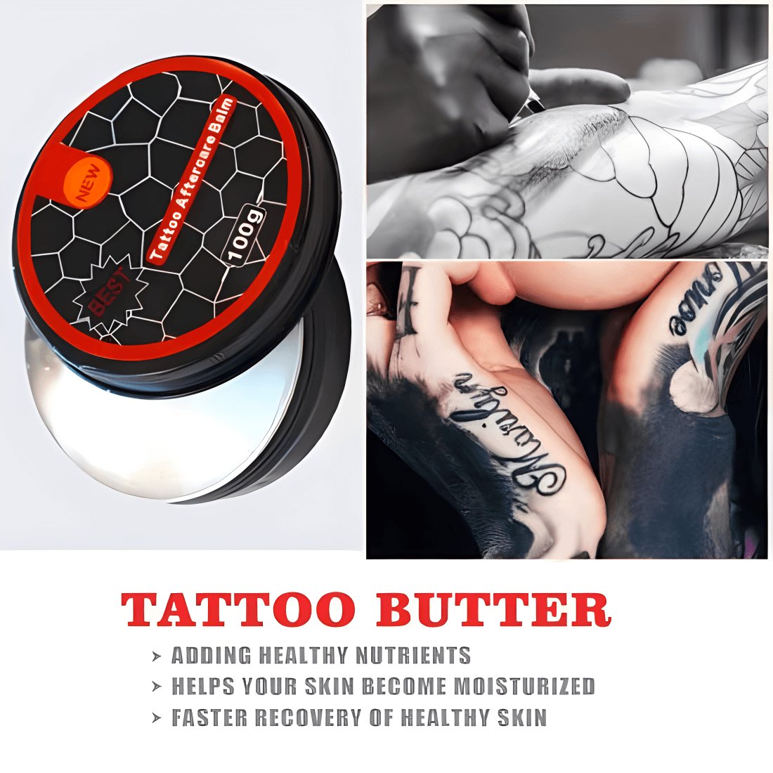 Hadiyah Private Label Skin Moisturizing Tattoo Repair Butter Balm Stick Tattoo Enhance Tattoo Supply
