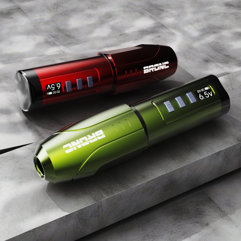 BRONC Lightweight BULLET Wireless Pen Fast Recharge Tattoo Machine Digital Tattoo Pen