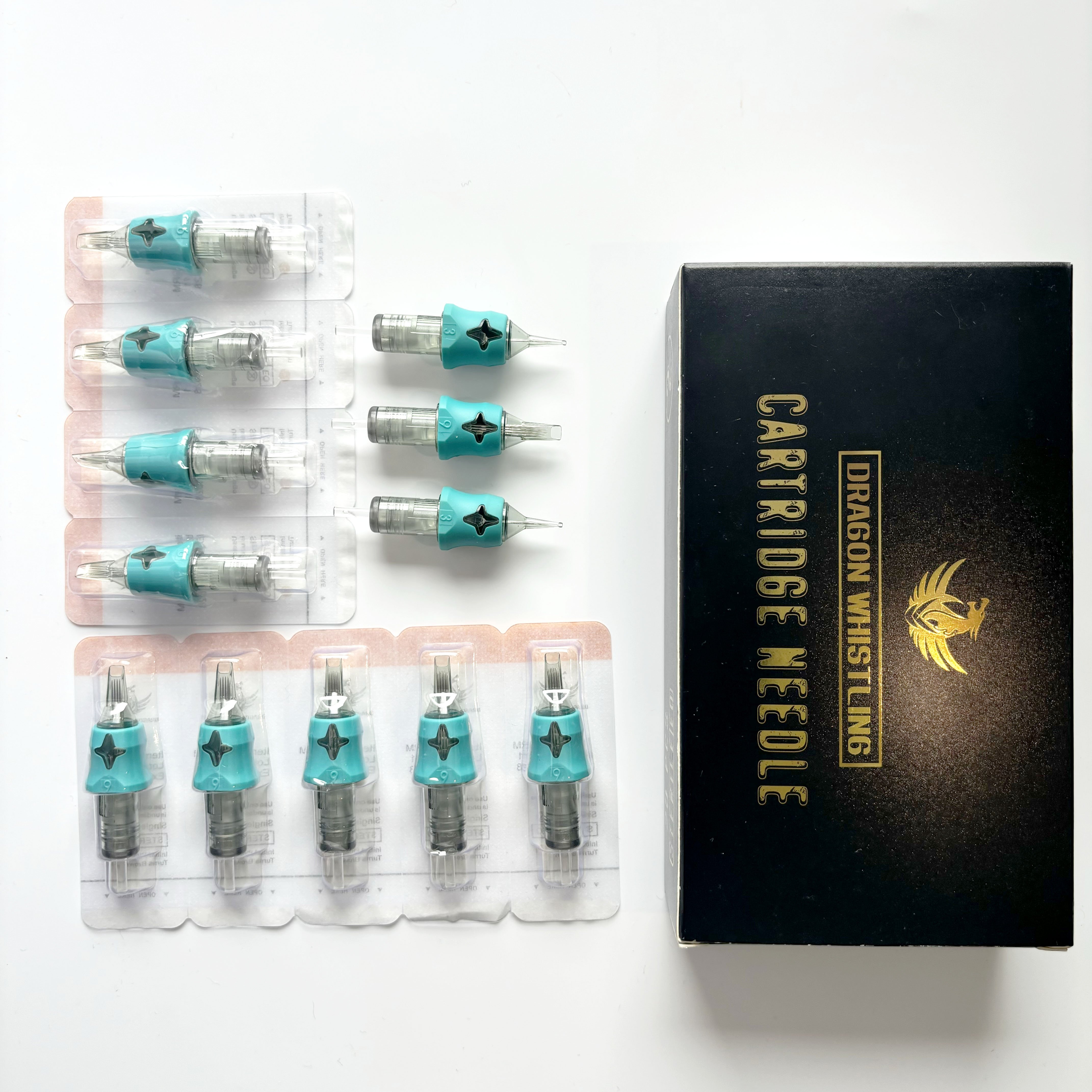 Tattoo Cartridge Needle Disposable Sterilized Semi-permanent Eyebrow Lip Makeup Needles For Tattoo Machine Pen Gun