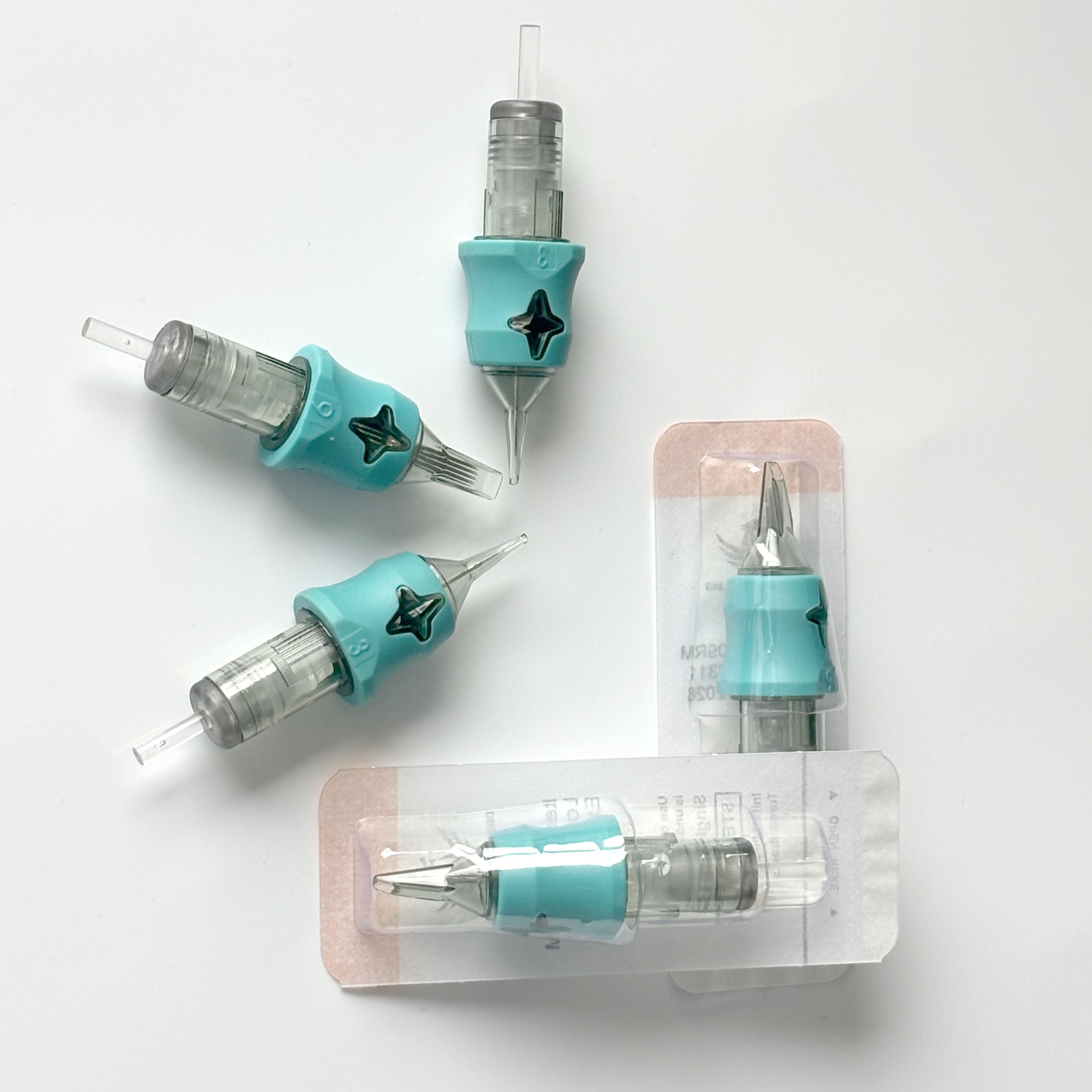 Tattoo Cartridge Needle Disposable Sterilized Semi-permanent Eyebrow Lip Makeup Needles For Tattoo Machine Pen Gun