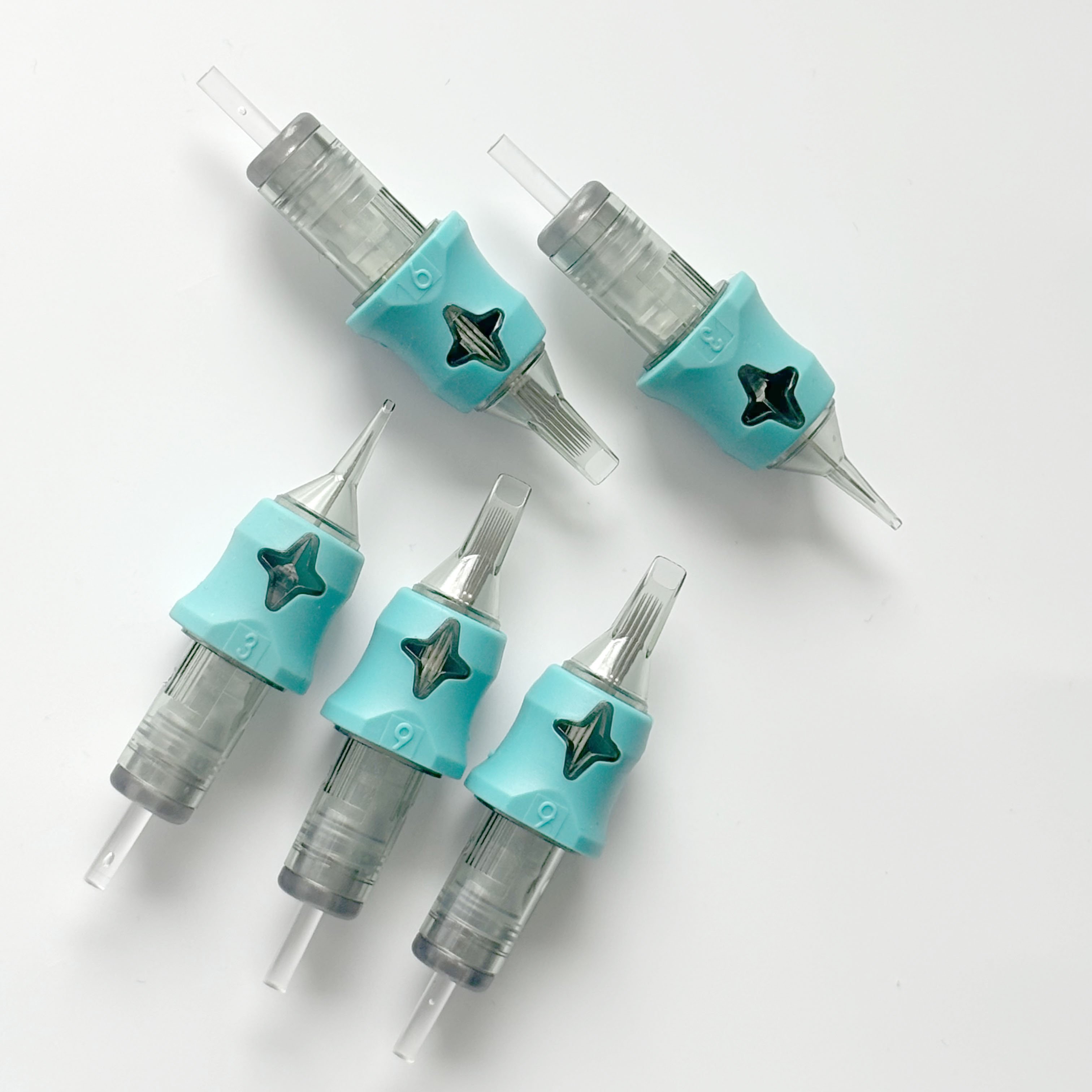 Tattoo Cartridge Needle Disposable Sterilized Semi-permanent Eyebrow Lip Makeup Needles For Tattoo Machine Pen Gun