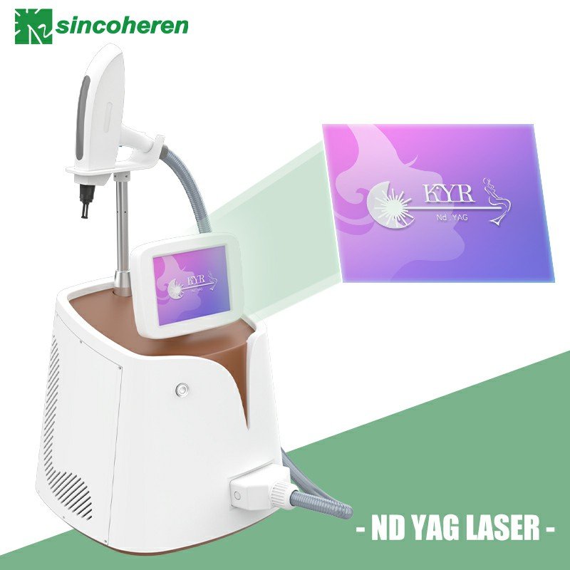 Sincoheren New arrivals 532nm 1064nm 1320nm Carbon Peel Q-Switched Nd YAG Laser machine for vascular removal tattoo removal