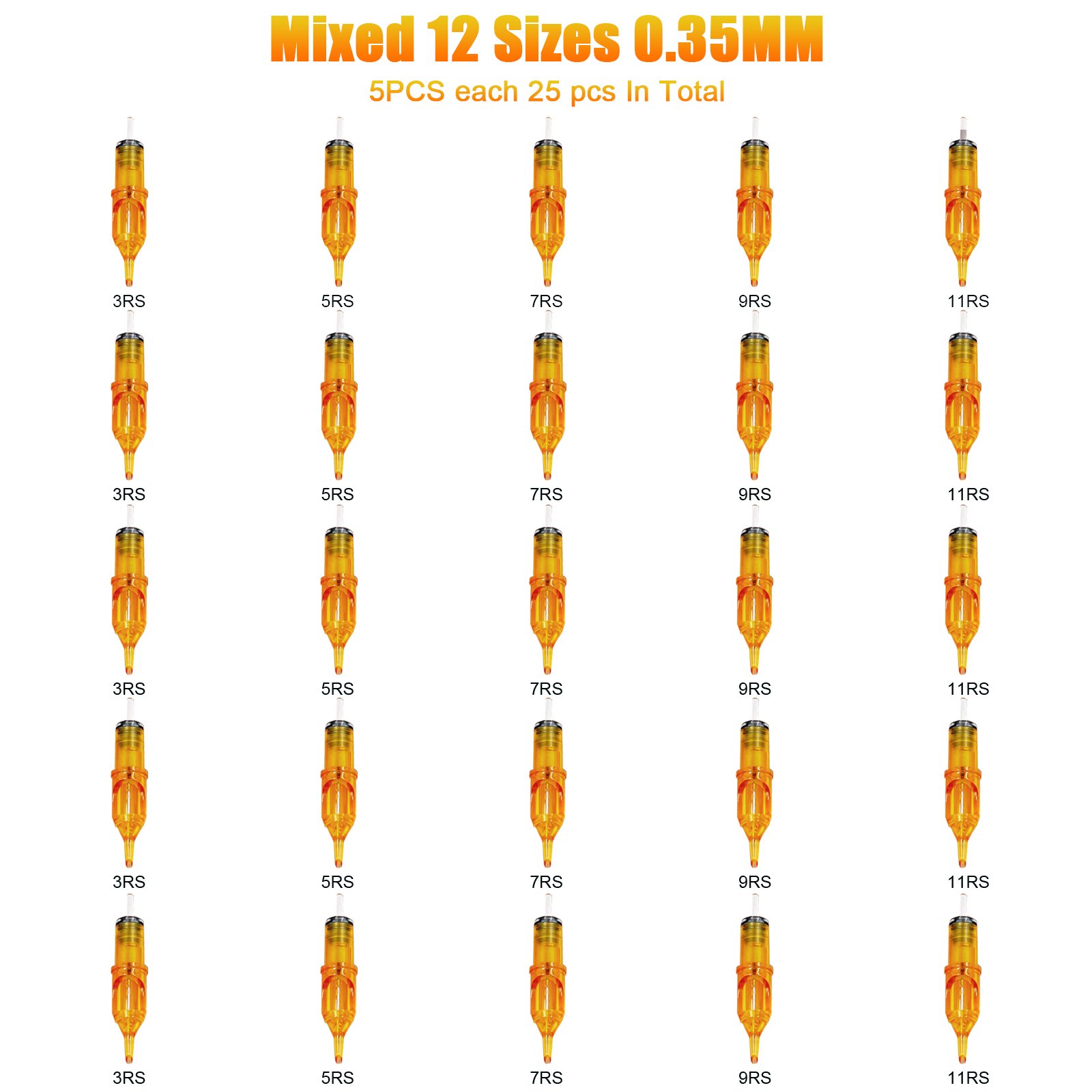 Top Sales Mixing Needles Mast Permanent Makeup Needle RL RM Tattoo Cartridge Needle For Body Art