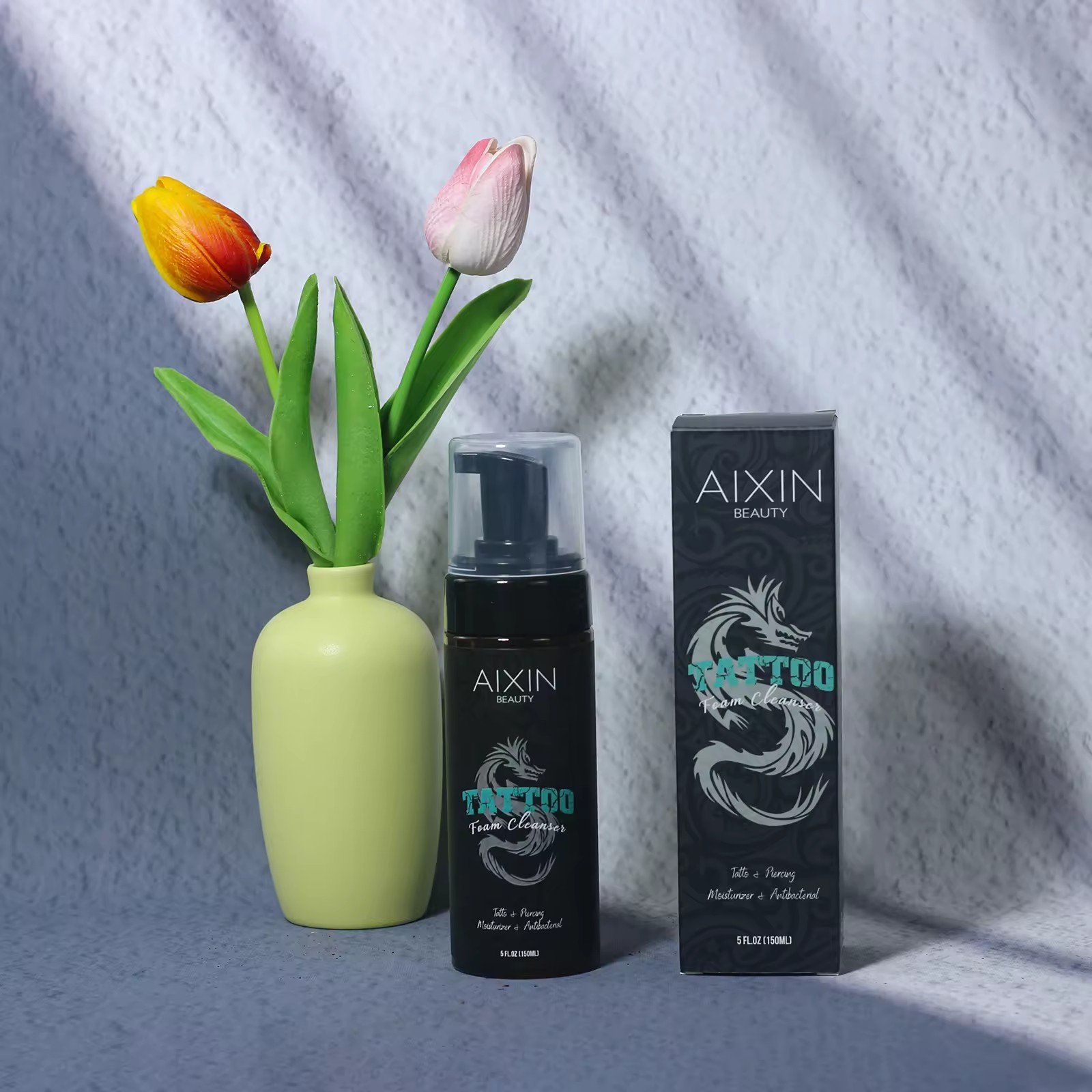 Private Label Tattoo Care Supply Tattoo Deep Cleaning Brightening Custom Care Foam Cleanser Unscented Tattoo Foam