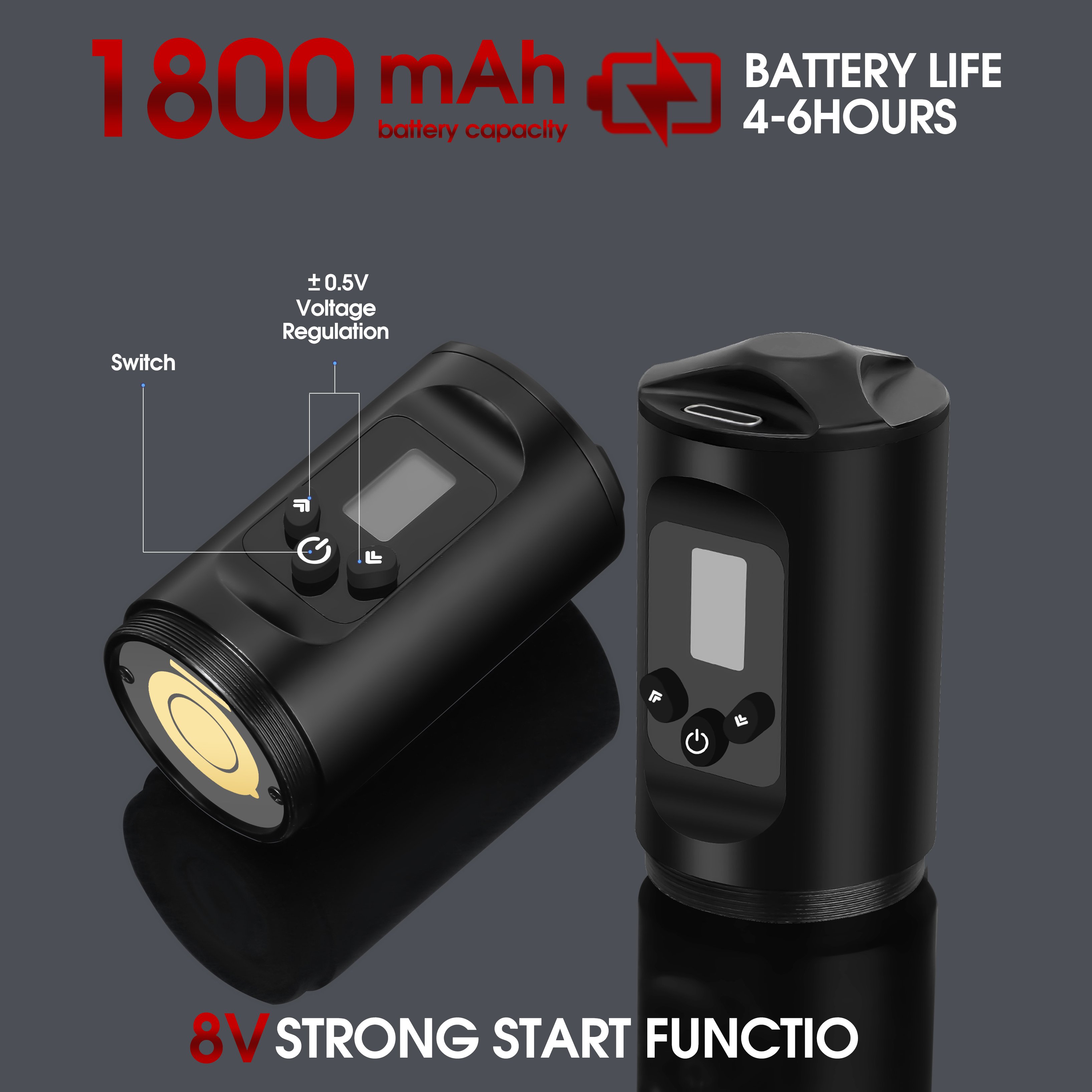 Newest Tattoo Machine Rechargeable 1800mAh Tattoo Battery Pen Machine Permanent Makeup Machine For Shop