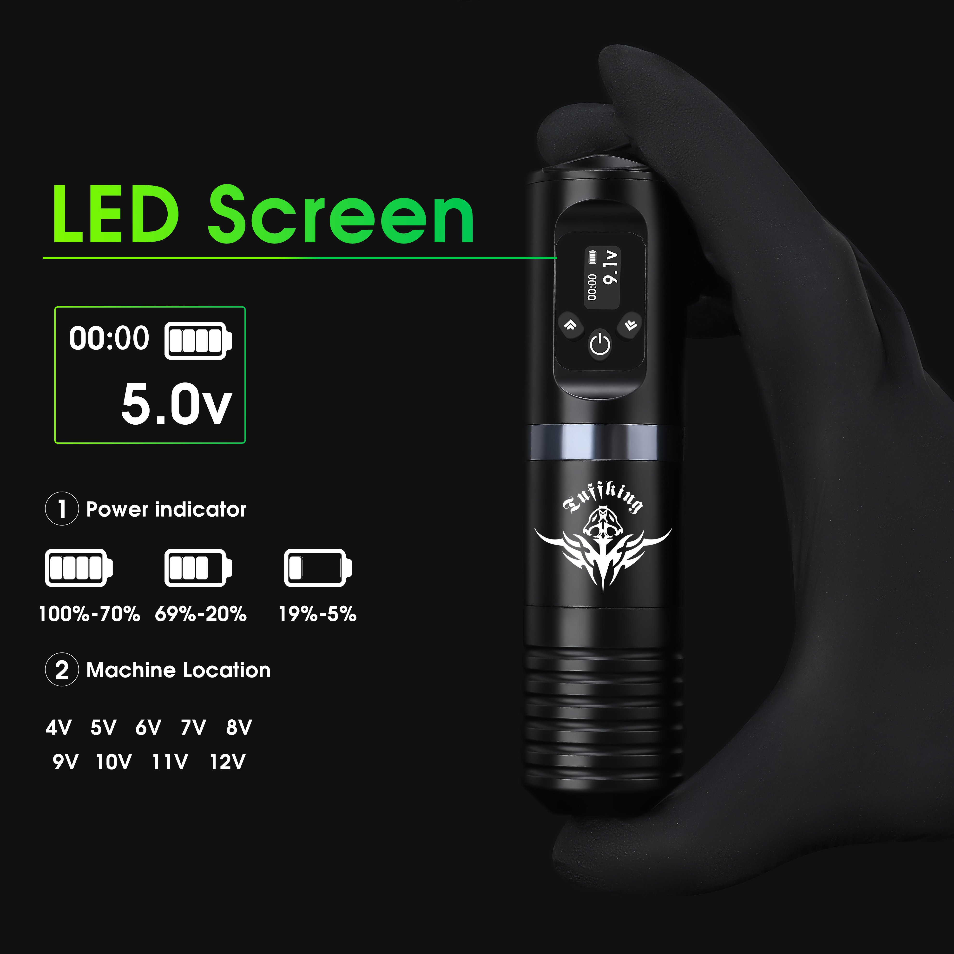 Newest Tattoo Machine Rechargeable 1800mAh Tattoo Battery Pen Machine Permanent Makeup Machine For Shop