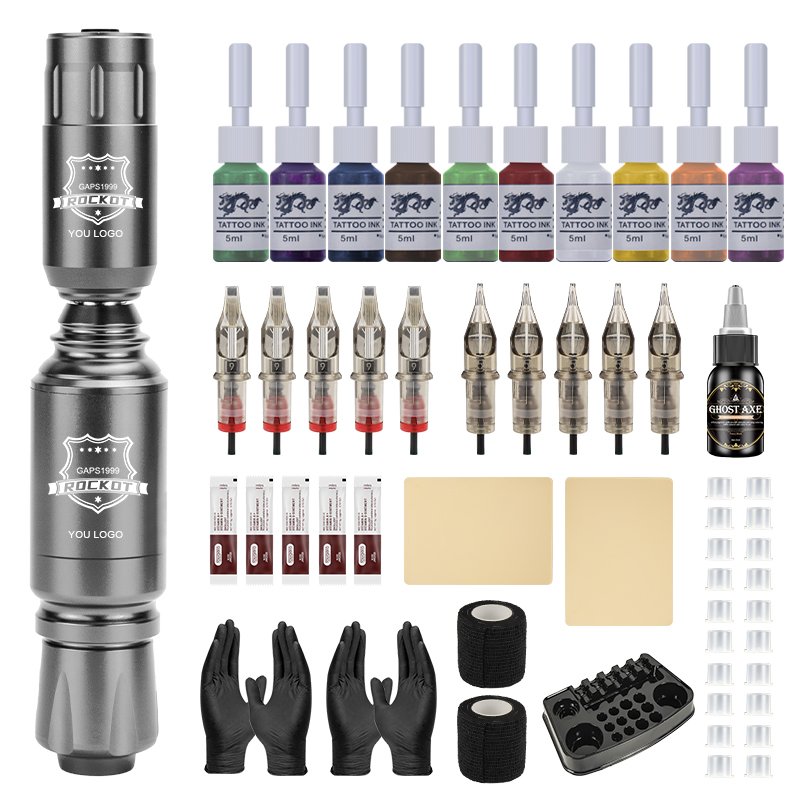 Tattoo Machine Kit Factory Wholesale Tattoo Gun Set Tattoo Kits for Beginners Popular
