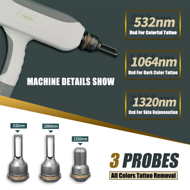 professional portable mini nd yag laser tattoo removal machine hair removal device