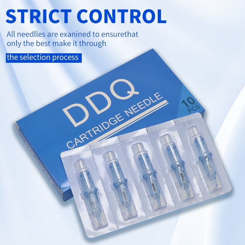 Permanent Makeup Tattoo Cartridge Needles Eyebrow Eyeliner Lip Microblading for Rotary Machines 10 PCS/Box