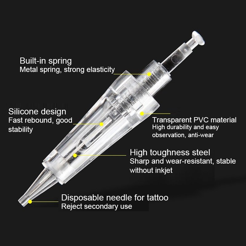 PMU Tattoo Machine Needles 1RL 3RL 5RL 5F 7F Tattoo Microblading Micro Needle Cartridge micropigmentation needles