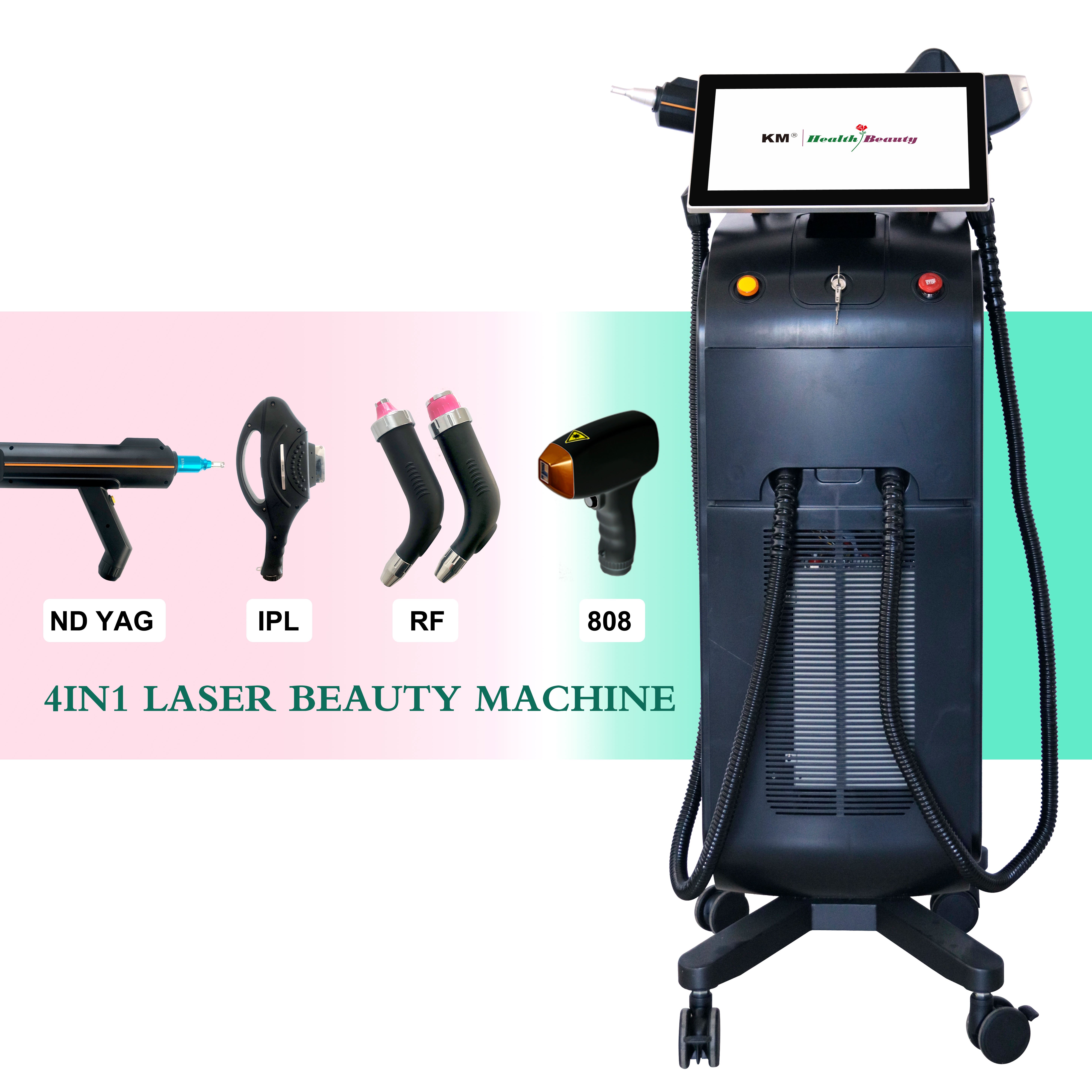 Picosecond tattoo 808nm Permanent Laser Hair Removal Machine Diode Laser Hair Removal Three Wavelengths Effecting Hair Removal