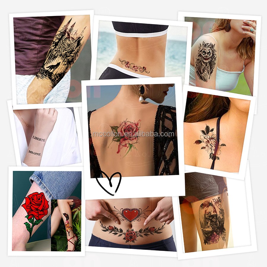 2024 Popular Printable Temporary Tattoo Paper Waterslide Clear Inkjet Laser Tattoo Paper for Body Art