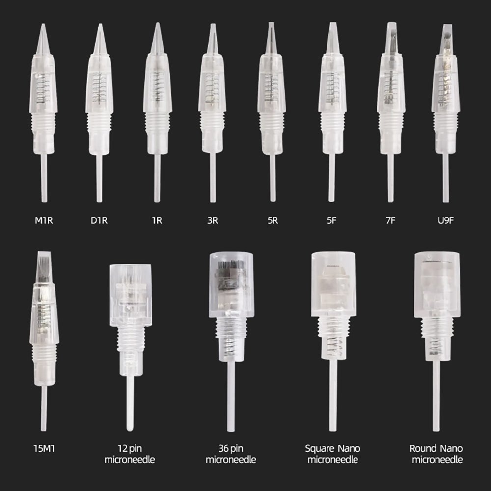White Screw Tattoo Machine Cartridge Needle for permanent makeup disposable tattoo needle cartridge