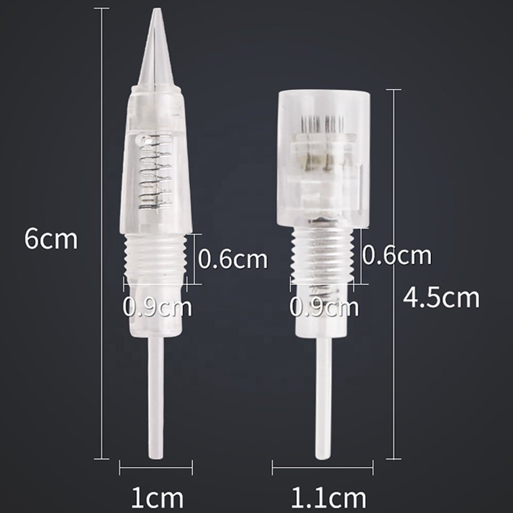 White Screw Tattoo Machine Cartridge Needle for permanent makeup disposable tattoo needle cartridge