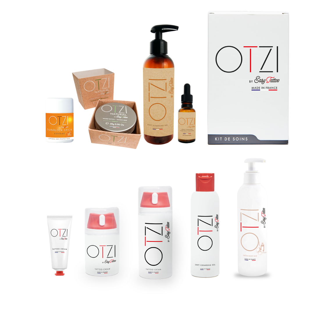 OTZI by Easytattoo 125ml Body Art Tattoo Cleansing Gel Moisturizer Cream Balm for Eyebrow Face Lips Target Areas