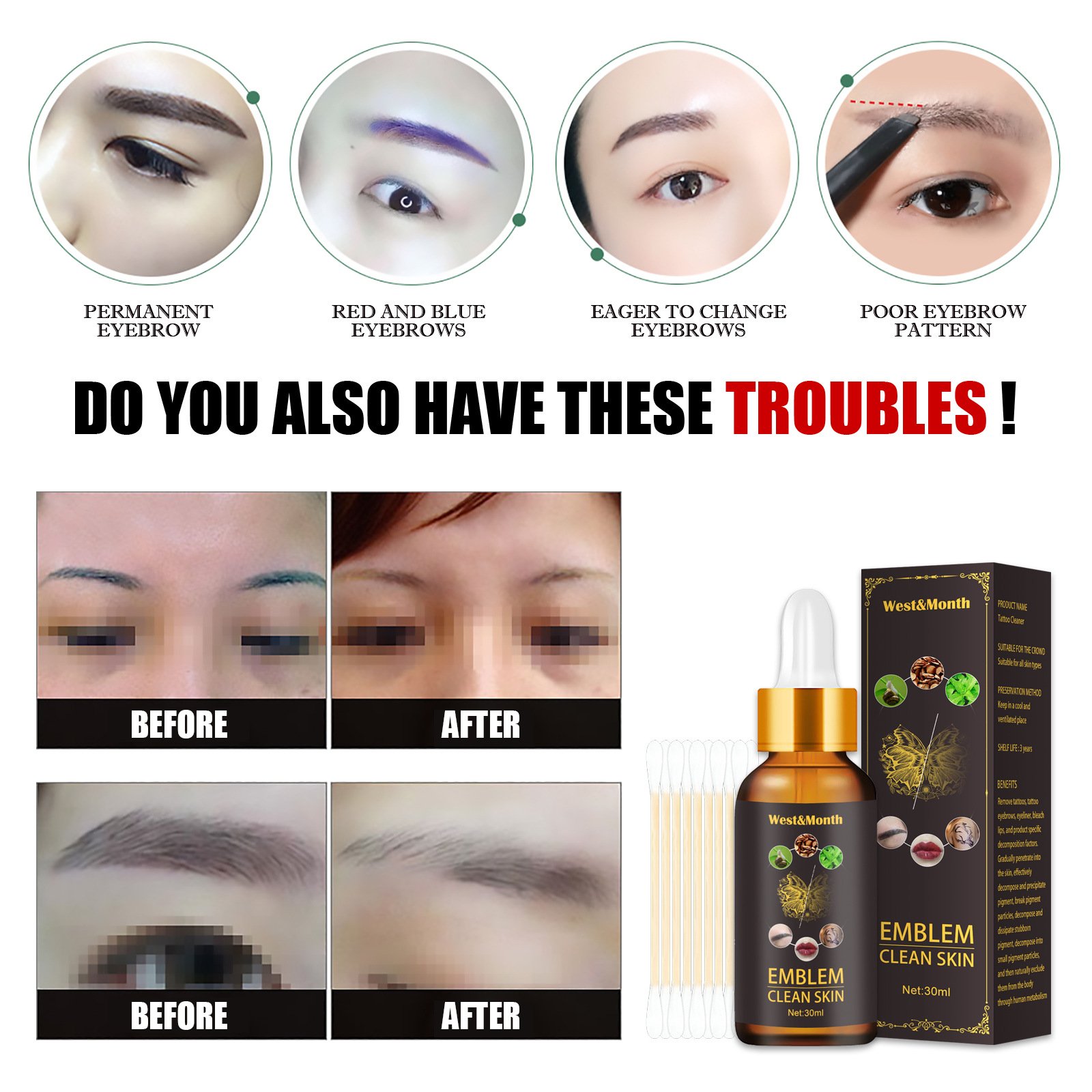 High Quality Tattoo Cleaning Solution Tattoo Brow Cleaning Solution Tattoo Cleaning Agent
