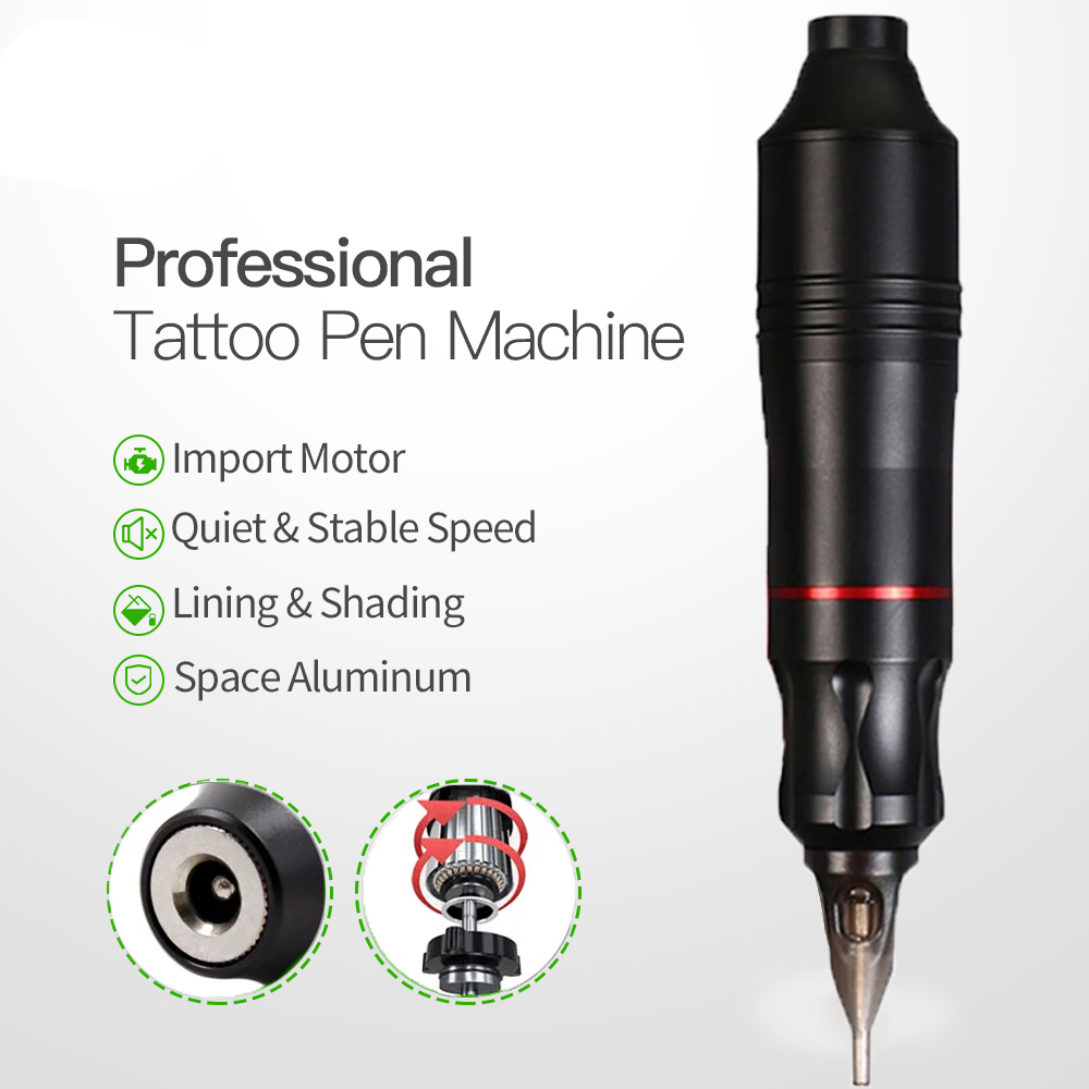 Tuffking brand rotary professional tattoo machine set artist beginners tattoo gun with cartridge needles